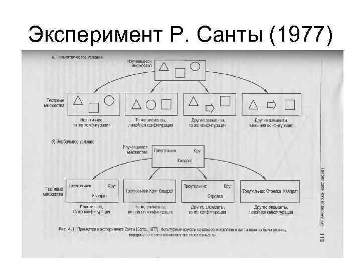 Эксперимент Р. Санты (1977) 