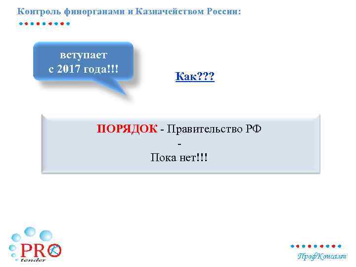 Контроль финорганами и Казначейством России: вступает с 2017 года!!! Как? ? ? ПОРЯДОК -