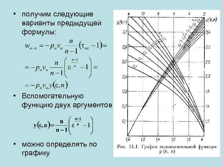  • получим следующие варианты предыдущей формулы: • Вспомогательную функцию двух аргументов • можно