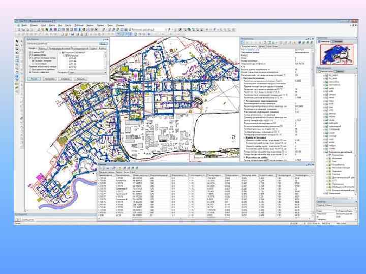 ГИС Сетей Теплоснабжения обеспечивает: • наглядное отображение сетей с широким набором атрибутивных данных; •