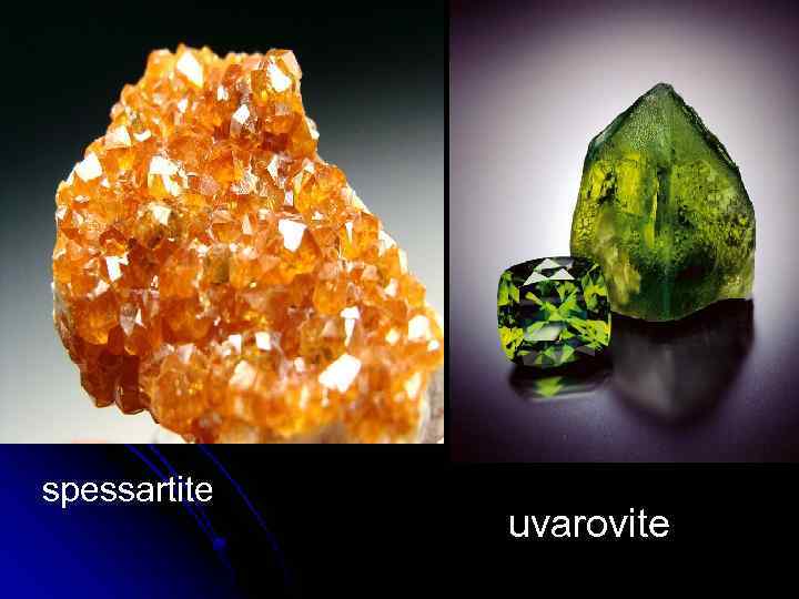 spessartite uvarovite 