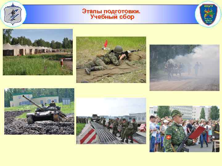 Этапы подготовки. Учебный сбор 