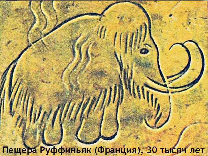 Пещера Руффиньяк (Франция), 30 тысяч лет 