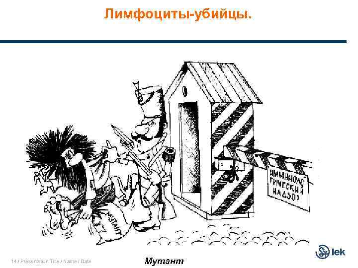 Лимфоциты-убийцы. 14 / Presentation Title / Name / Date Мутант 