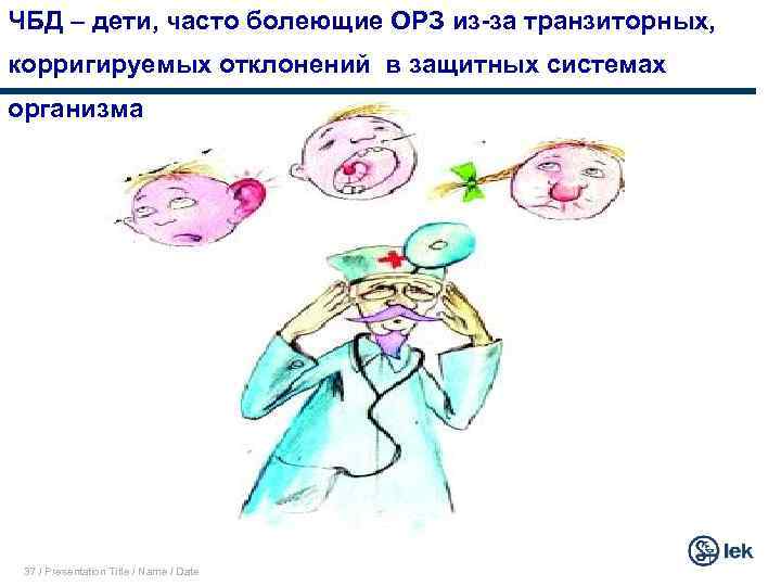 ЧБД – дети, часто болеющие ОРЗ из-за транзиторных, ЧДБ корригируемых отклонений в защитных системах