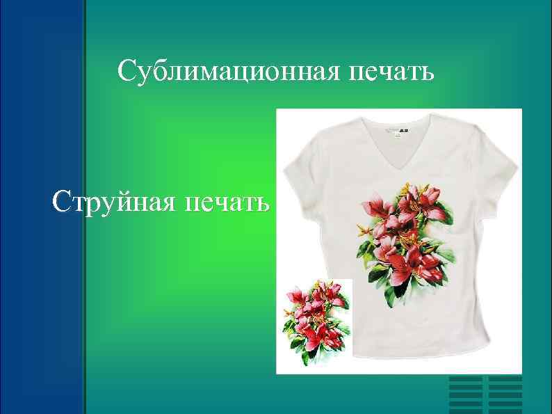 Сублимационная печать Струйная печать 