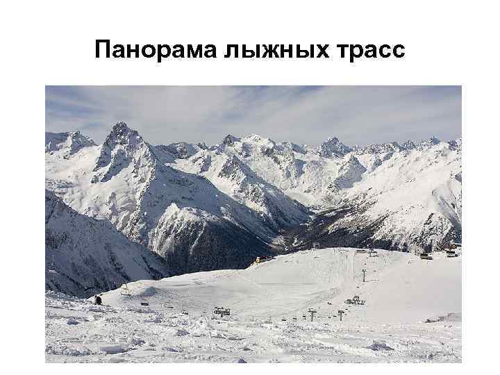 Панорама лыжных трасс 