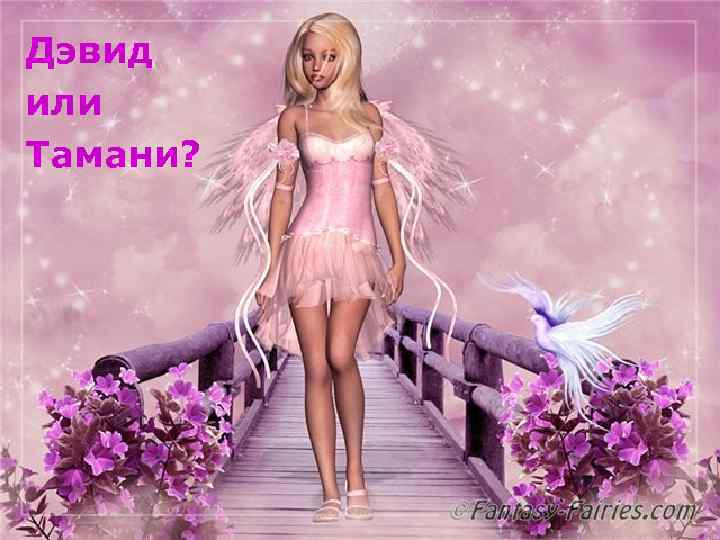 Дэвид или Тамани? 