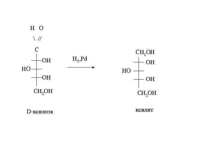 Н О  // С ОН НО СН 2 ОН Н 2, Pd ОН