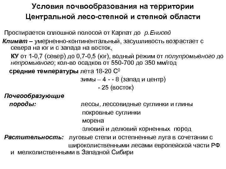 Условия почвообразования почв. Условия почвообразования таблица. Условия почвообразования в степи. Условия почвообразования широколиственных лесов.