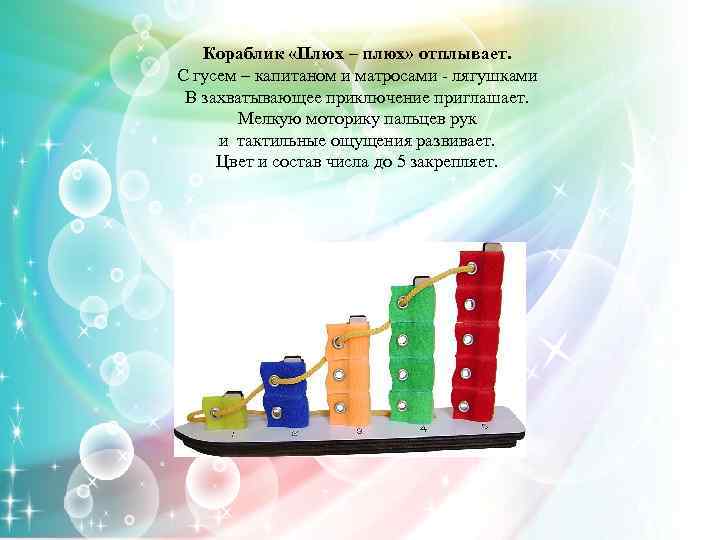 Кораблик «Плюх – плюх» отплывает. С гусем – капитаном и матросами - лягушками В