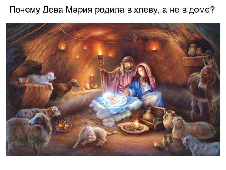 Почему Дева Мария родила в хлеву, а не в доме? 