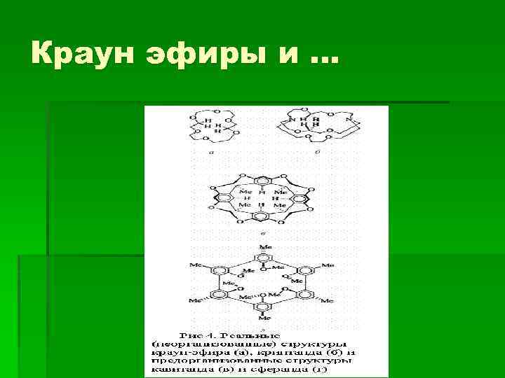 Краун эфиры и … 