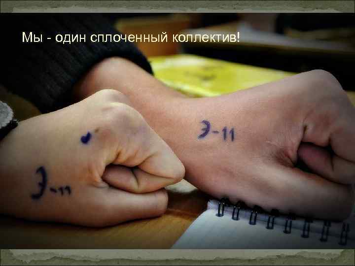 Мы - один сплоченный коллектив! 