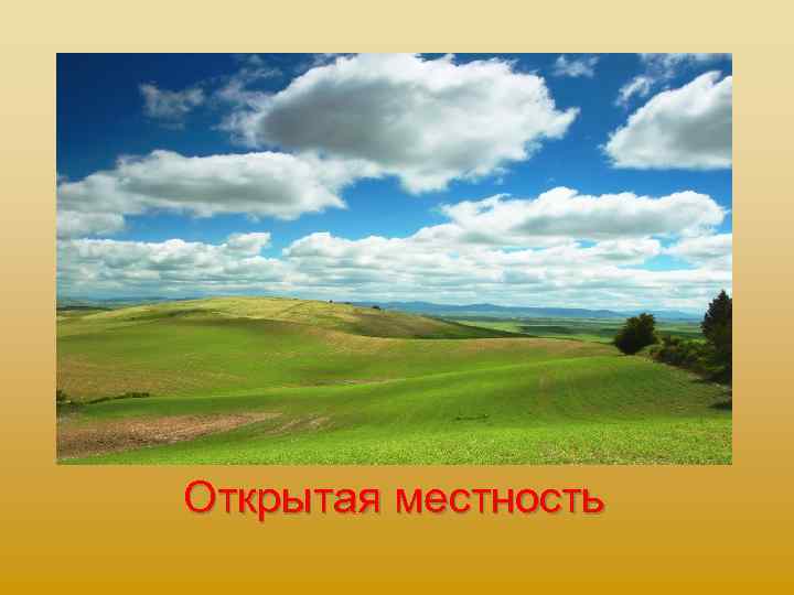 Открытая местность 