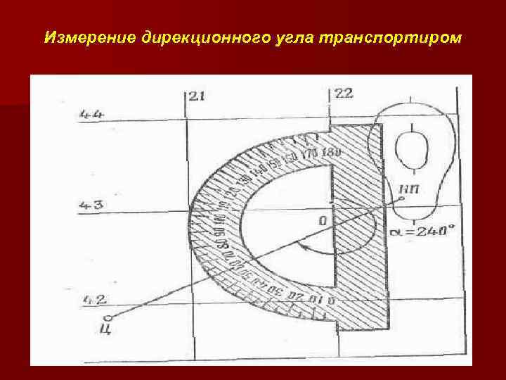 Измерение дирекционного угла на карте. Измерение дирекционных углов на топографической карте. Измерение дирекционного угла направления по топографической карте. Дирекционный угол определение на карте.