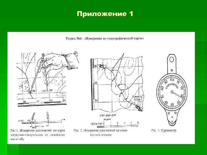 Карта для измерения расстояния