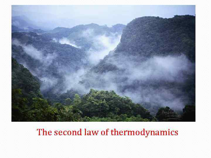 The second law of thermodynamics 