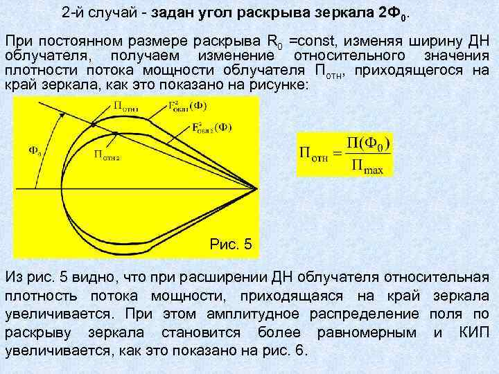 Как изменяется длина. Угол раскрыва антенны. Угол раскрыва зеркальной антенны. Ширина дн зеркальной антенны. Диаметр раскрыва зеркальной антенны.