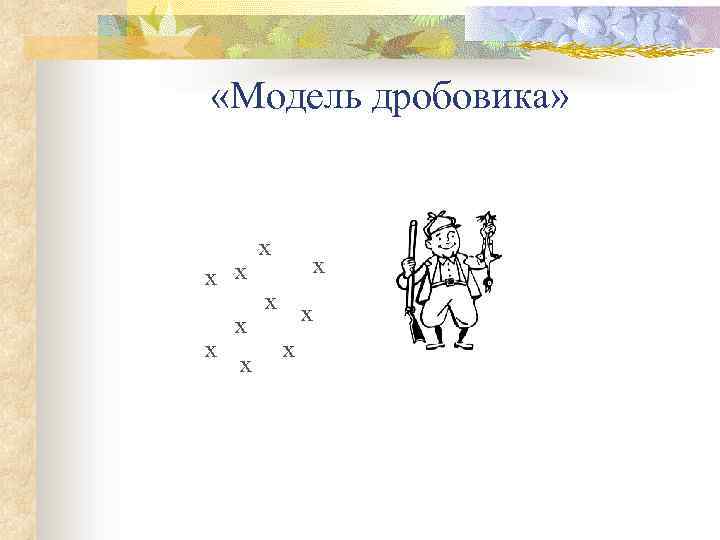  «Модель дробовика» x x x x x 