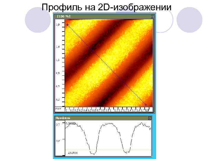 Профиль на 2 D изображении 