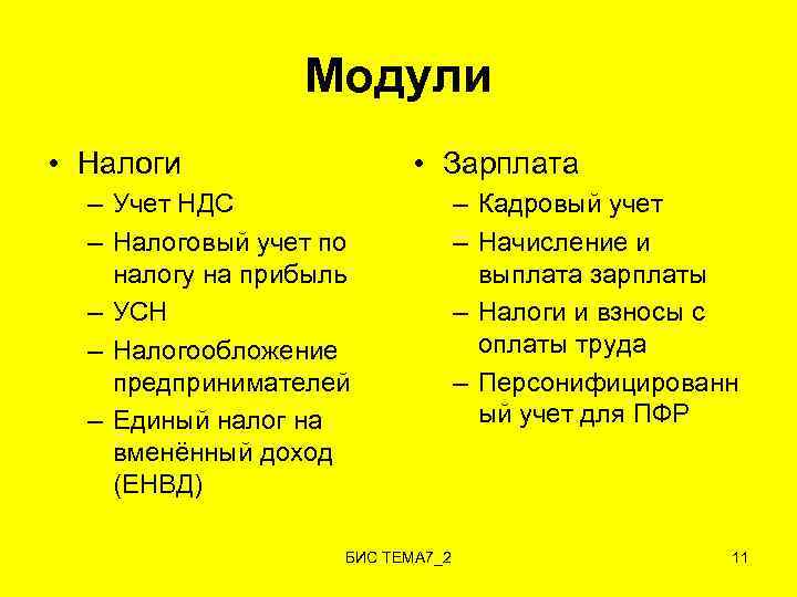 Модули • Налоги • Зарплата – Учет НДС – Налоговый учет по налогу на