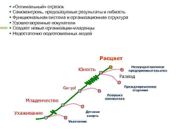 § «Оптимальный» отрезок § Самоконтроль, предсказуемые результаты и гибкость § Функциональная система и организационная