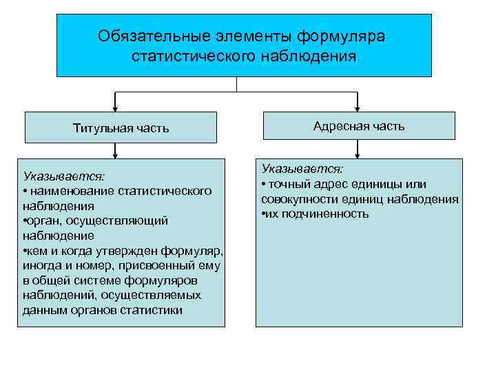 Статистический формуляр образец