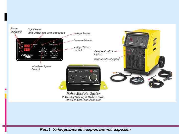 Рис. 1. Універсальний зварювальний агрегат 