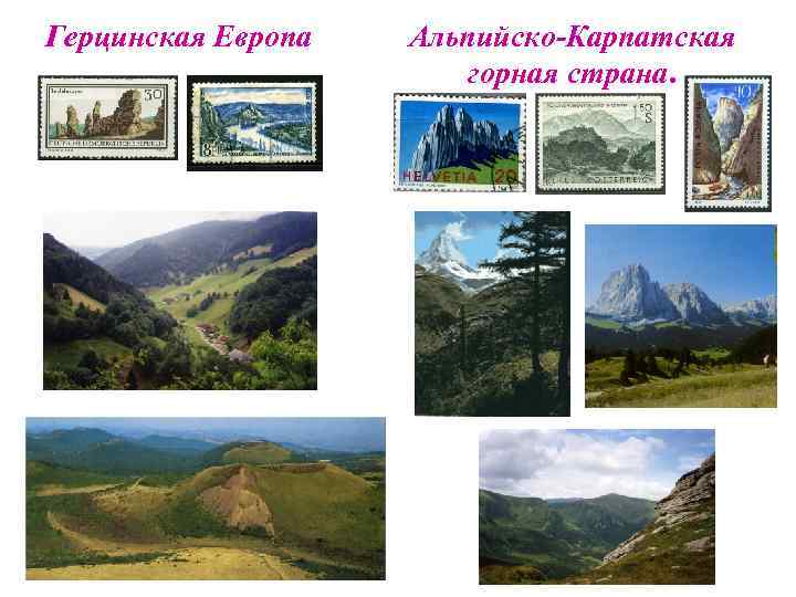 Герцинская Европа Альпийско-Карпатская горная страна. 