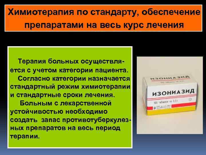 Химиотерапия по стандарту, обеспечение препаратами на весь курс лечения Терапия больных осуществляется с учетом