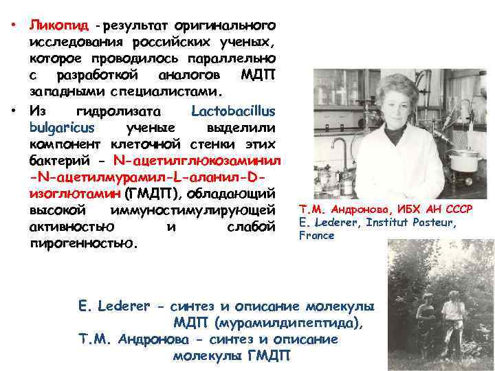  • Ликопид - результат оригинального исследования российских ученых, которое проводилось параллельно с разработкой