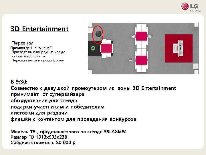 3 D Entertainment • 마스터 텍스트 스타일을 편집합니다 Персонал Промоутер 1 юноша МС Приходят