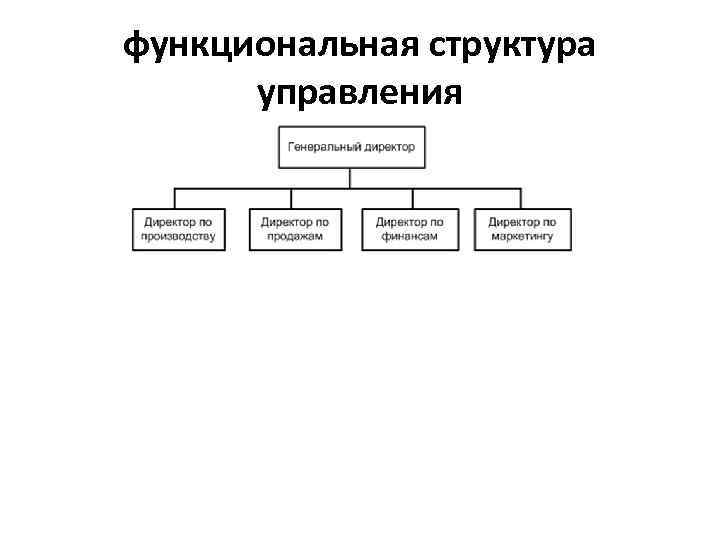 функциональная структура управления 