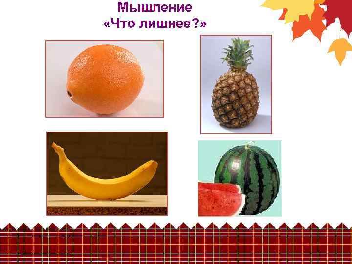 Мышление «Что лишнее? » 