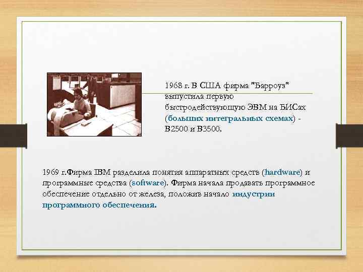 1968 г. В США фирма 