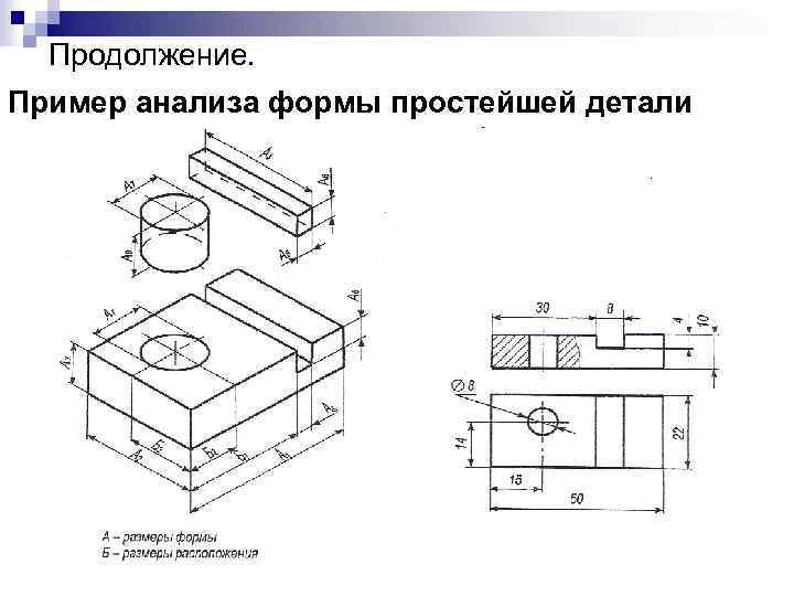 Какие размеры на рисунке 116 определяют взаимное положение частей детали черчение