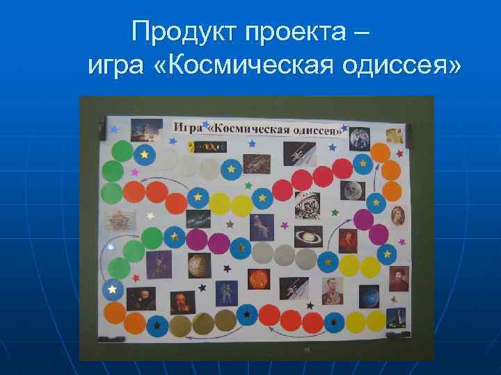 Продукт проекта – игра «Космическая одиссея» 