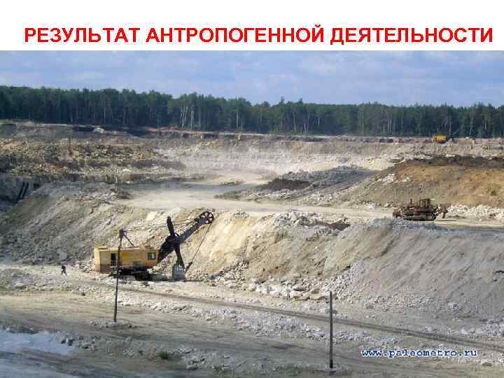 РЕЗУЛЬТАТ АНТРОПОГЕННОЙ ДЕЯТЕЛЬНОСТИ 