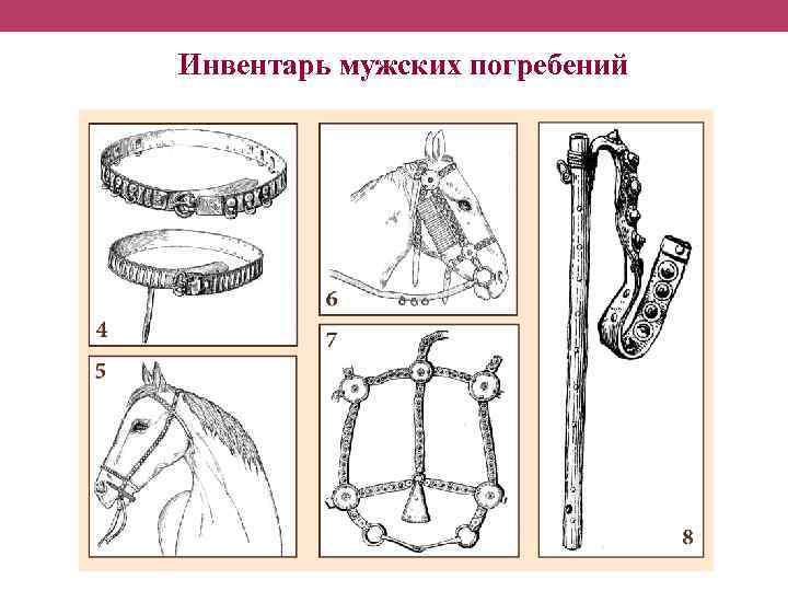 Инвентарь мужских погребений 