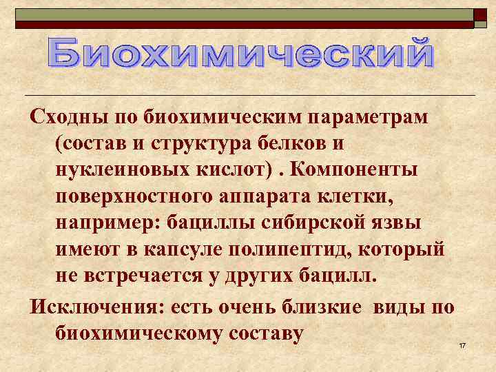 Сходны по биохимическим параметрам (состав и структура белков и нуклеиновых кислот). Компоненты поверхностного аппарата