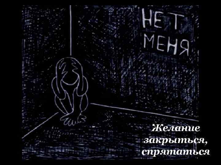 Желание закрыться, спрятаться 
