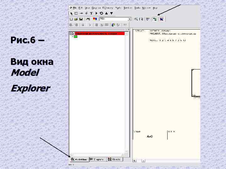 Рис. 6 – Вид окна Model Explorer 