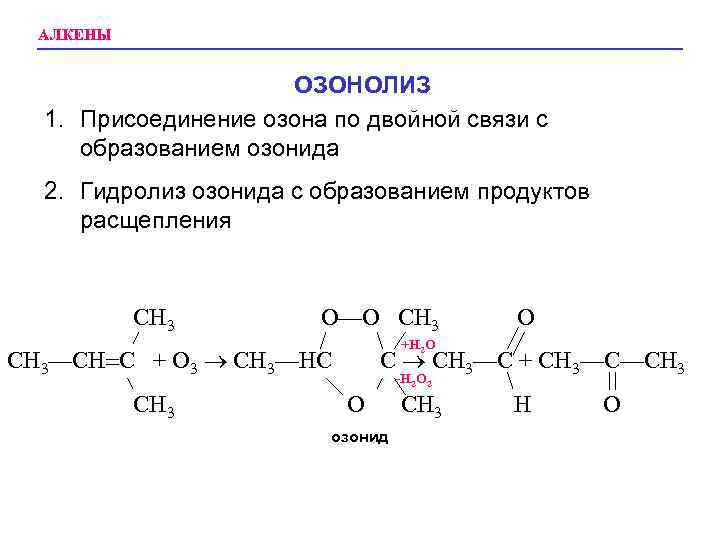 Озон схема образования связи