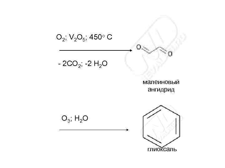 O 2; V 2 O 5; 450 o C - 2 CO 2; -2