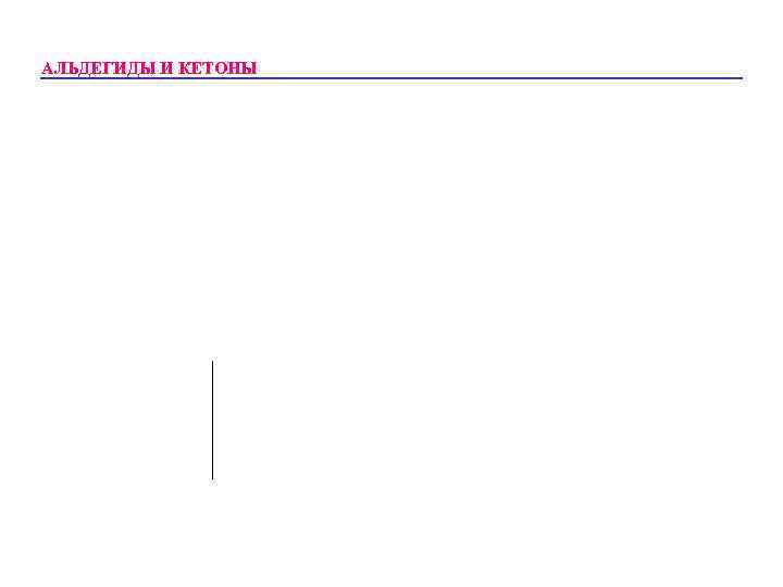 АЛЬДЕГИДЫ И КЕТОНЫ 