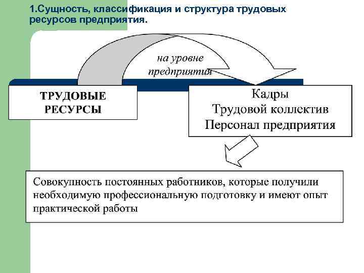 Характеристика структуры трудовых ресурсов