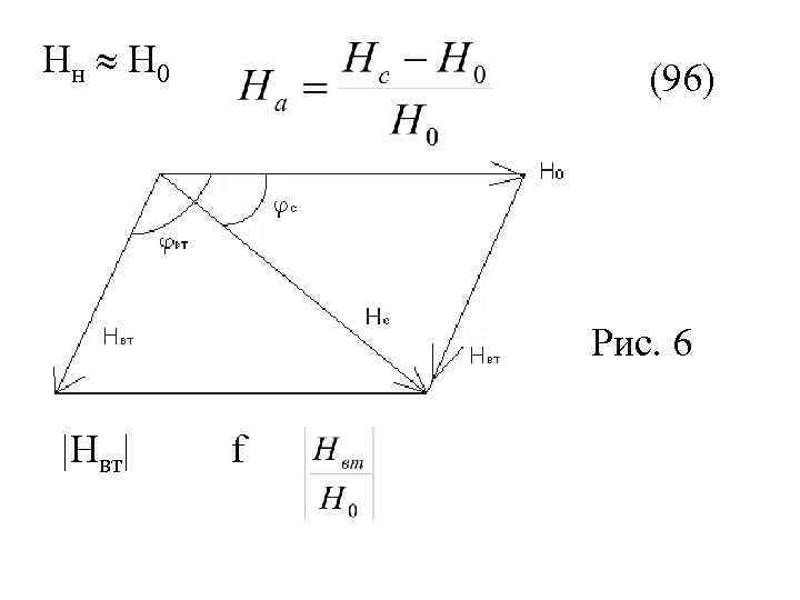 Нн Н 0 (96) Рис. 6 |Нвт| f 