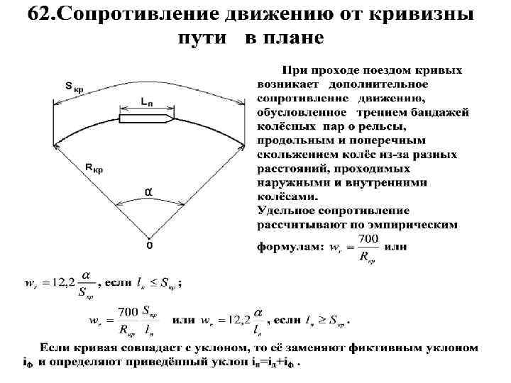 Сопротивления поезда. Дополнительное сопротивление движению поезда в Кривой. Дополнительное сопротивление при движении поезда в Кривой. Движение сопротивления. Дополнительное сопротивление от кривых..