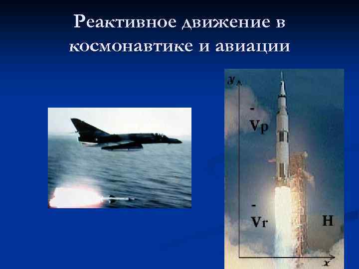 Реактивное движение в космонавтике и авиации 